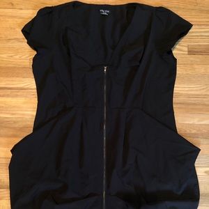 City Chic Zip Front Tunic Dress size Medium 18 EUC